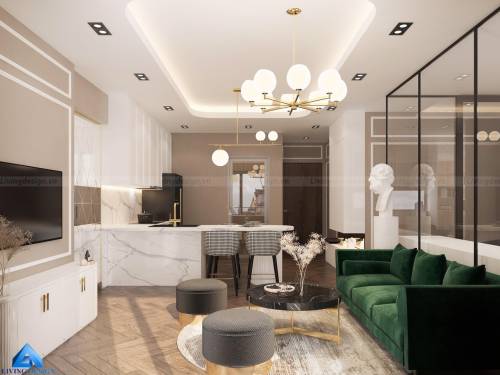 Ý tưởng thiết kế nội thất căn hộ Sài Gòn South Residence